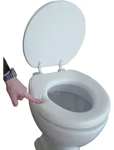 درب و حلقه طبی توالت فرنگی  - soft padded toilet seat